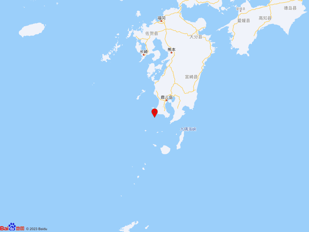 日本九州岛（北纬31.20度，东经130.20度）发生5.4级地震