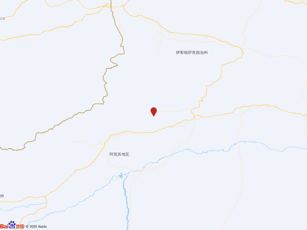 新疆阿克苏地区拜城县发生3.4级地震