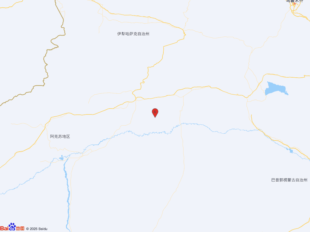 新疆阿克苏地区库车市（北纬41.37度，东经83.48度）发生3.7级地震