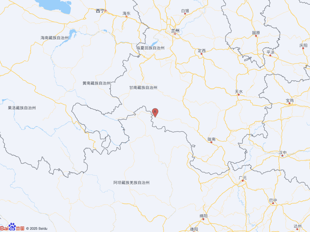 甘肃甘南州迭部县发生3.2级地震